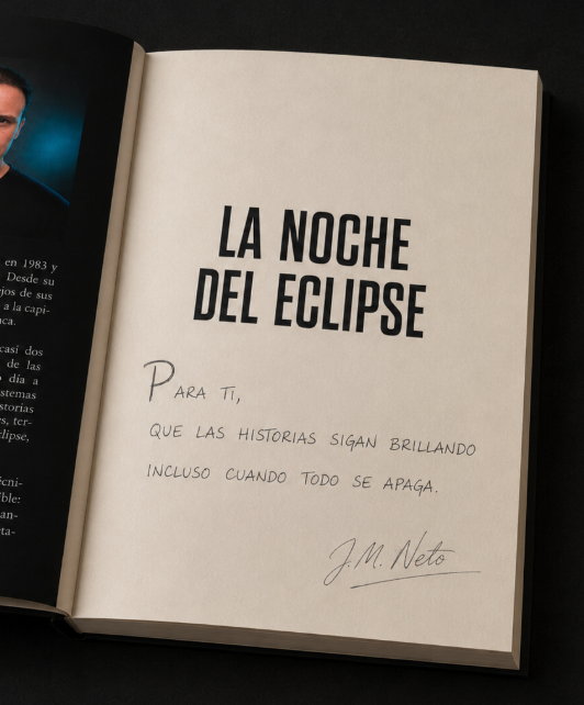 Dedicatoria firmada de La noche del eclipse